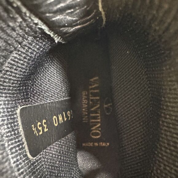 Valentino Garavani Rockstud Shoes Cut Out Sock Sneakers Colorful Artsy Size 35.5 - Picture 3 of 11